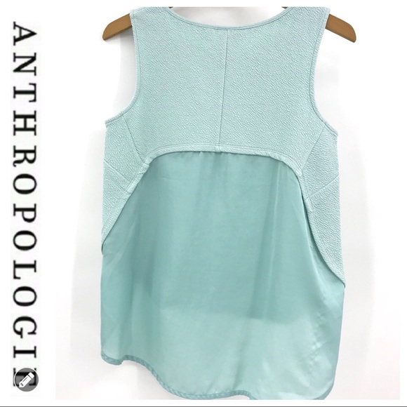 💕SALE💕 Anthropologie Deletta Mint Green Top - Picture 4 of 8
